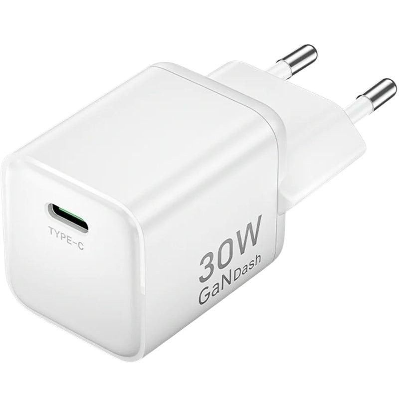 Cargador de Pared GaN Vention FCIW0-EU/ 1xUSB Tipo-C/ 30W
