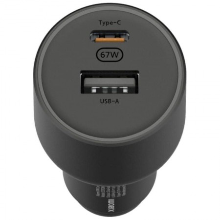 Cargador de Coche Xiaomi 67W USB-A Tipo-C/ 1xUSB-A/ 1xUSB Tipo-C/ 67W