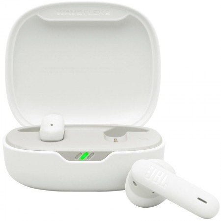 Auriculares Bluetooth JBL Wave Flex 2 con estuche de carga/ Autonomía 10h/ Blancos