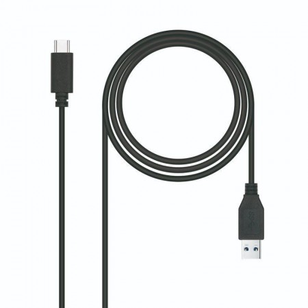 Cable USB 3.1 Tipo-C Nanocable 10.01.4001-L150/ USB Tipo-C Macho - USB Macho/ 10Gbps/ 1.5m/ Negro