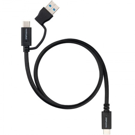 Cable USB 3.2 Tipo-C Nanocable 10.01.4803/ USB Tipo-C Macho/ USB Macho - USB Tipo-C Macho/ Hasta 60W/ 10Gbps/ 3m/ Negro