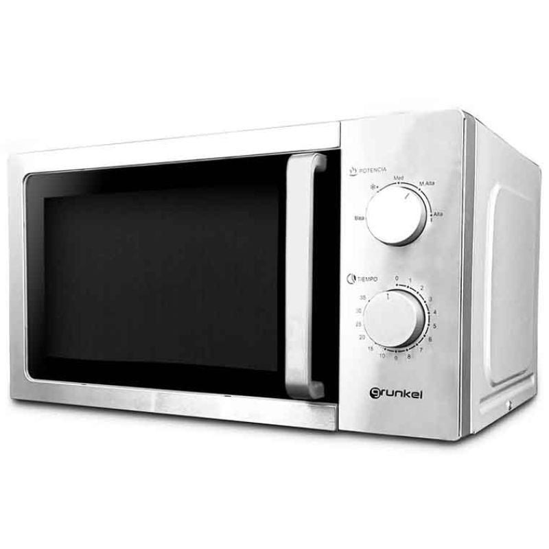 Microondas Grunkel MW-20INOX/ 700W/ Capacidad 20L/ Funcion Grill/ Plata