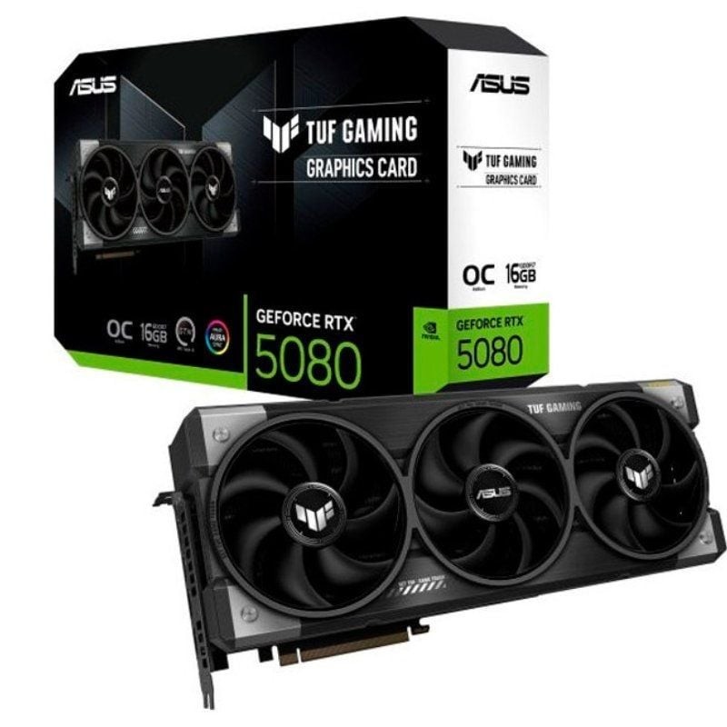 Tarjeta Gráfica Asus TUF Gaming GeForce RTX 5080 OC/ 16GB GDDR7