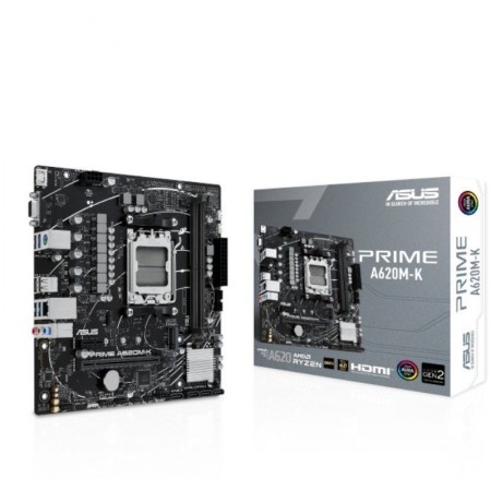 Placa Base Asus Prime A620M-K Socket AM5/ DDR5/ PCIe 4.0/ Micro ATX