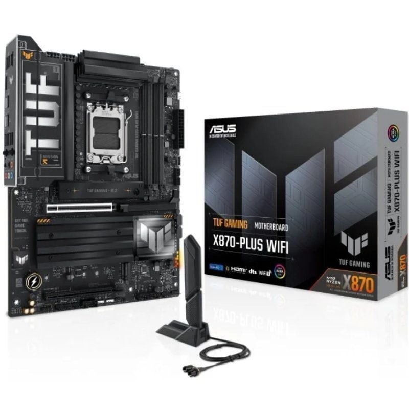 Placa Base Asus TUF GAMING X870-PLUS WIFI/ Socket AM5/ DDR5/ PCIe 5.0