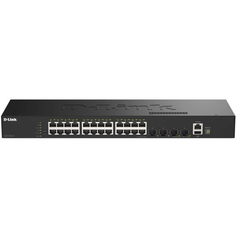 Switch Gestionable D-Link DGS-1530-28/E 24 Puertos/ RJ-45 10/100/1000/ SFP