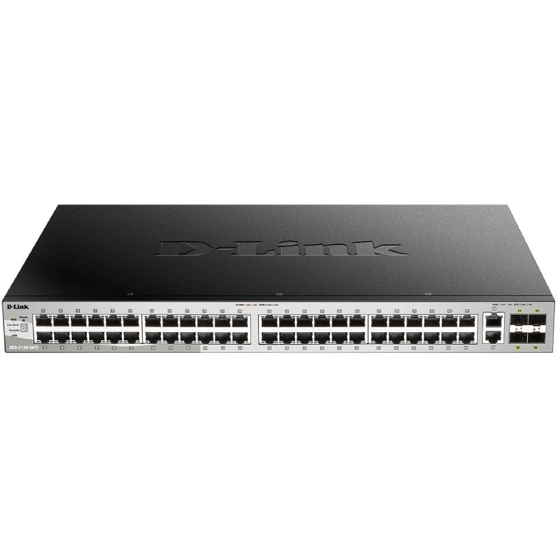 Switch Gestionable D-Link DGS-3130-54TS/E 50 Puertos/ RJ-45 10Gbps/ SFP/ PoE