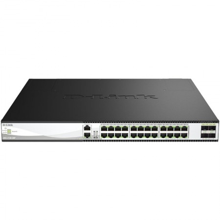 Switch Gestionable D-Link DXS-3130-28P/E 24 Puertos/ RJ-45 10/100/1000/ SFP/ PoE