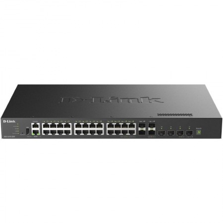 Switch Gestionable D-Link DXS-3410-32XY 24 Puertos/ RJ-45 10Gbps/ SFP/ PoE