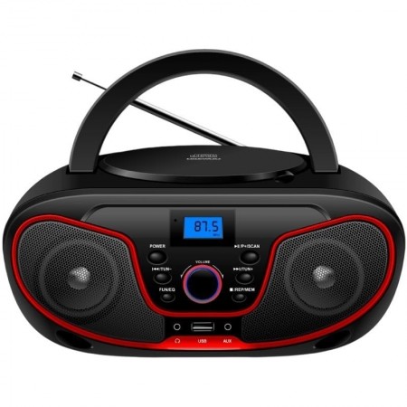 Radio CD Daewoo DW3013/ 4W/ Rojo
