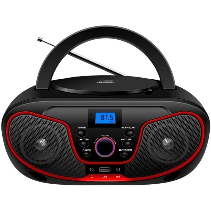Radio CD Daewoo DW3013/ 4W/ Rojo