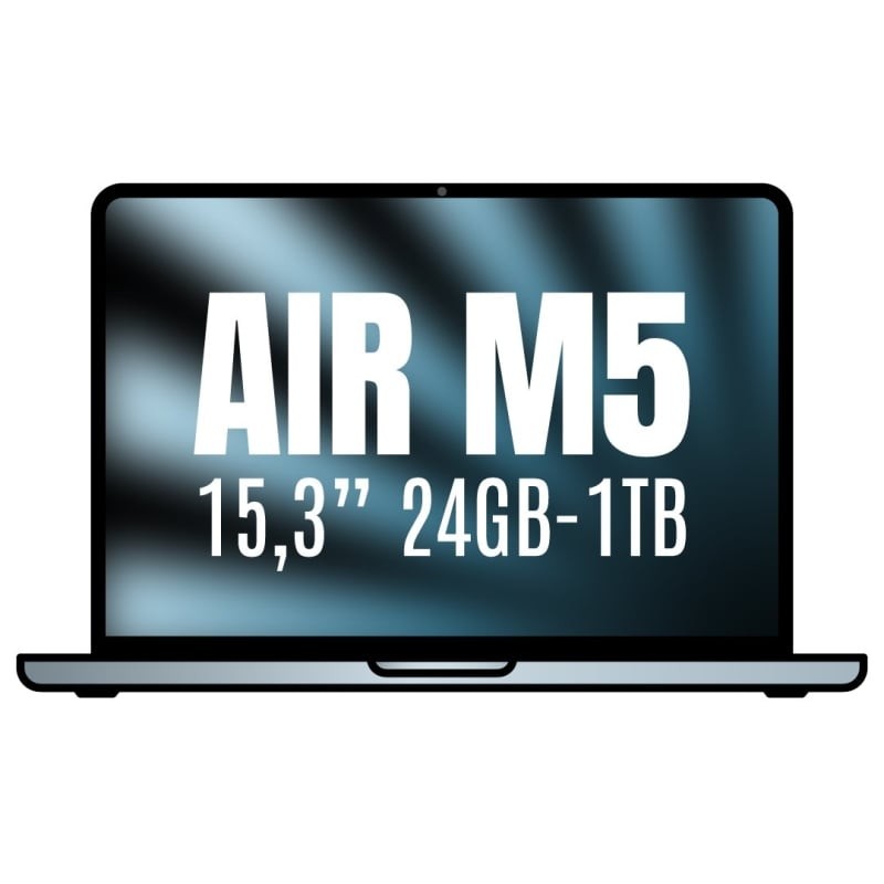 Apple Macbook Air 15,3'/ M5 10-Core CPU/ 24GB/ 1TB SSD/ 10-Core GPU/ Azul