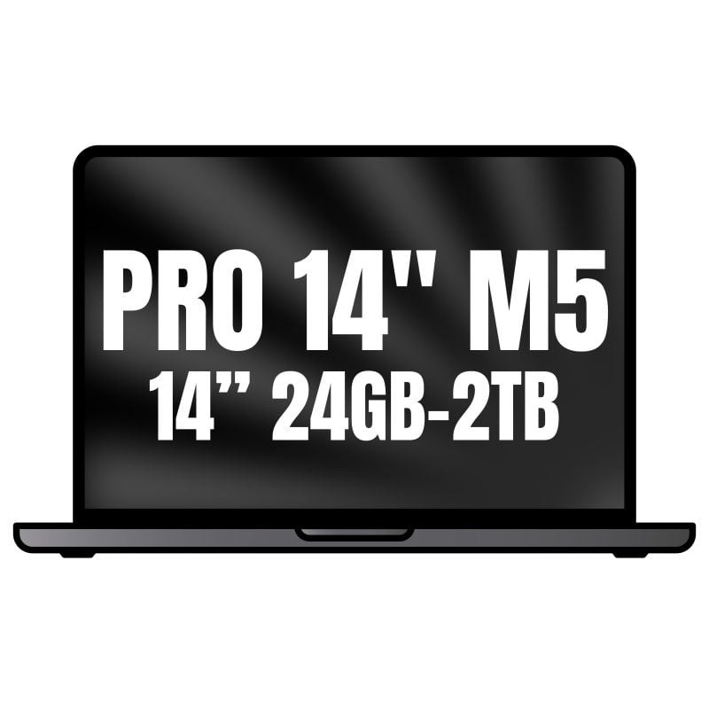 Apple Macbook Pro 14'/ M5 Pro 18-Core CPU/ 24GB/ 2TB SSD/ 20-Core GPU/ Negro Espacial