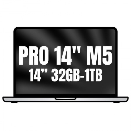 Apple Macbook Pro 14'/ M5 10-Core CPU/ 32GB/ 1TB SSD/ 10-Core GPU/ Plata