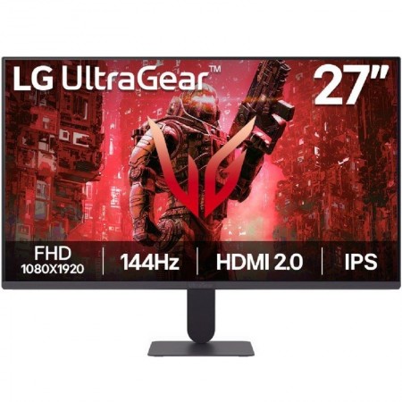 Monitor Gaming LG UltraGear G4 27G411A-B 27'/ Full HD/ 1ms/ 144Hz/ IPS/ Negro