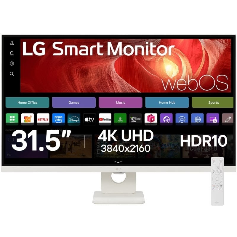 Smart Monitor LG 32U721SA-W 31.5'/ 4K/ Multimedia/ Smart TV/ Blanco