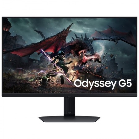 Monitor Gaming Samsung Odyssey G5 S27DG500EU 27'/ QHD/ 1ms/ 180Hz/ IPS/ Regulable en altura/ Negro