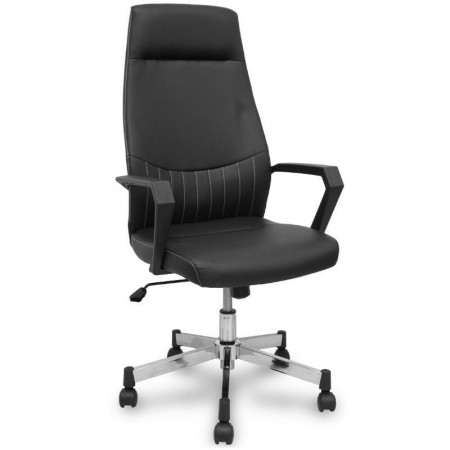 Silla de Oficina Piqueras y Crespo Opti520 520DBSP840CRRN/ Negra