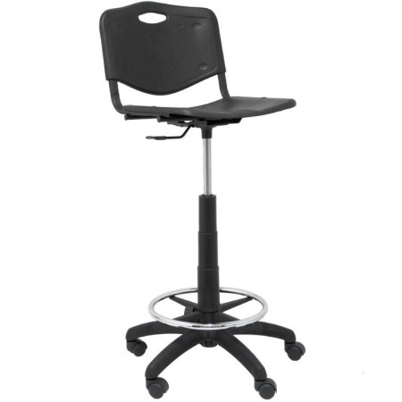 Taburete Piqueras y Crespo Robledo PVC T26GNI840RN/ Negro