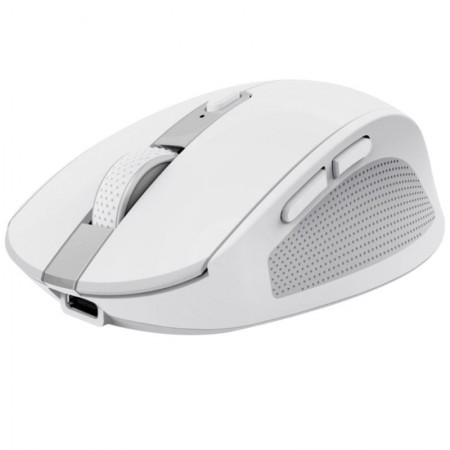 Ratón Inalámbrico Trust Ozaa Compact Wireless/ Batería recargable/ Hasta 3200 DPI/ Blanco