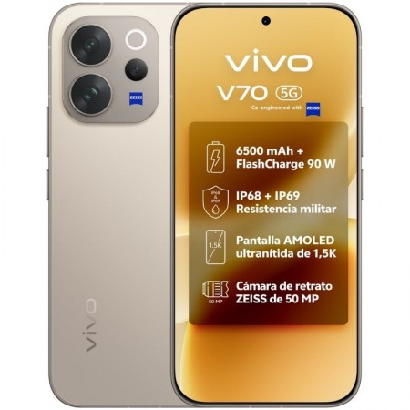 Smartphone Vivo V70 8GB/ 512GB/ 6.59'/ 5G/ Gris