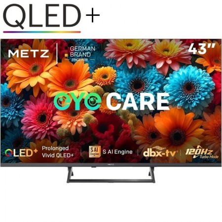 Televisor Metz QLED+ 43MQF7500Z 43'/ Ultra HD 4K/ Smart TV/ WiFi