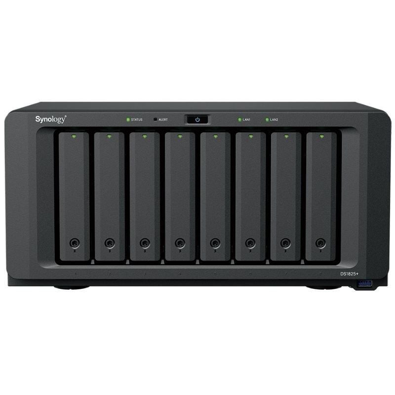 NAS Synology Diskstation DS1825+/ 8 Bahías 3.5'- 2.5'/ 8GB DDR4/ Formato Torre