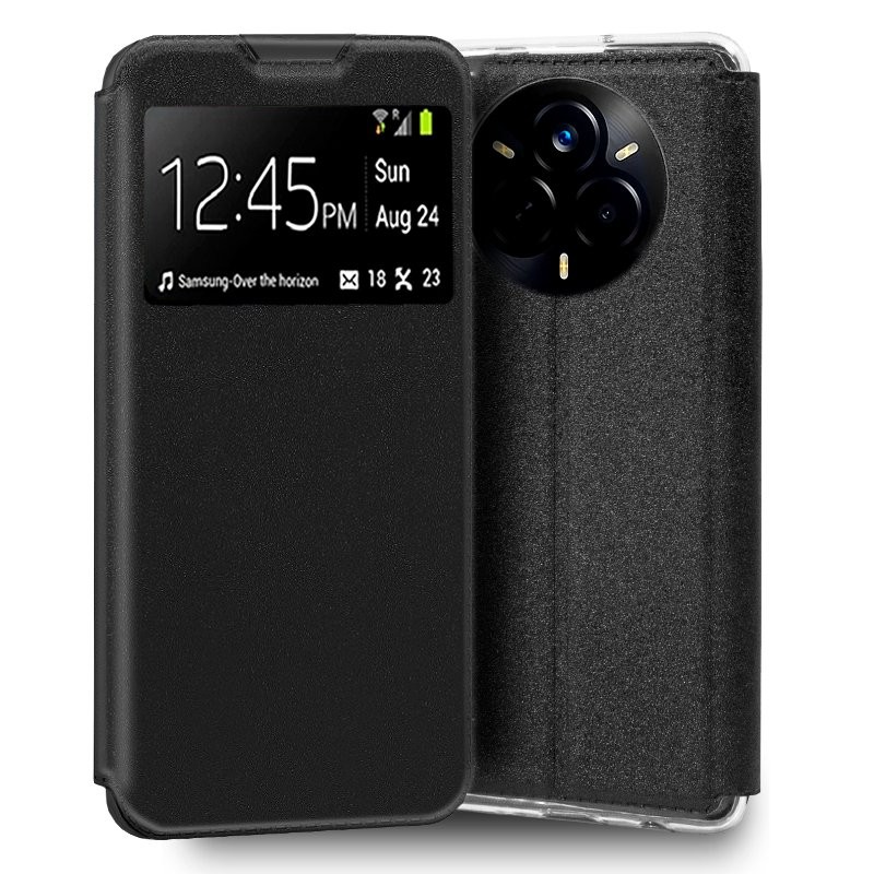 Funda COOL Flip Cover para Realme 14 Pro 5G Liso Negro