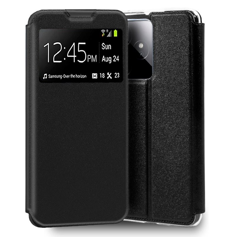Funda COOL Flip Cover para Realme GT 7 Liso Negro