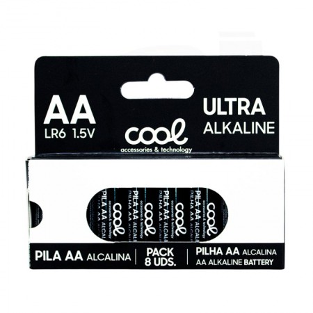 Pilas Alcalinas AA LR6 COOL (Pack 8 uds)