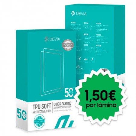 Protector Hidrogel Devia 0.15mm Universal (Pack 50 uds)