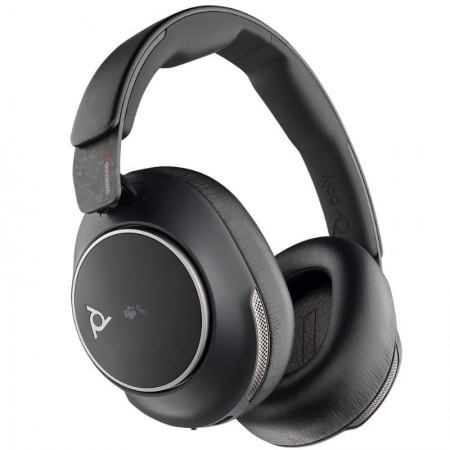 Auriculares Inalámbricos Poly Voyager Surround 80 UC USB Tipo-C + Adaptador USB-C/A/ con Micrófono/ Bluetooth/ Negros