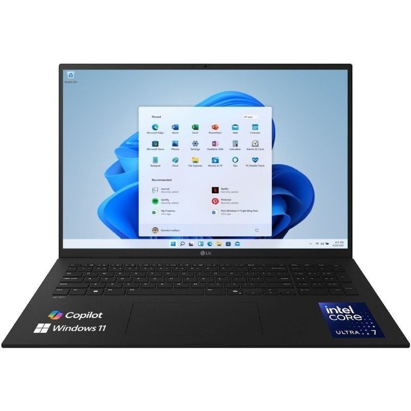Portátil LG Gram 17Z90T-V.AP88B Intel Core Ultra 7-255H/ 32GB/ 1TB SSD/ 17'/ Win11 Pro