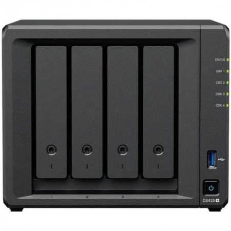 NAS Synology Diskstation DS425+/ 4 Bahías 3.5'- 2.5'/ 2GB DDR4/ Formato Torre