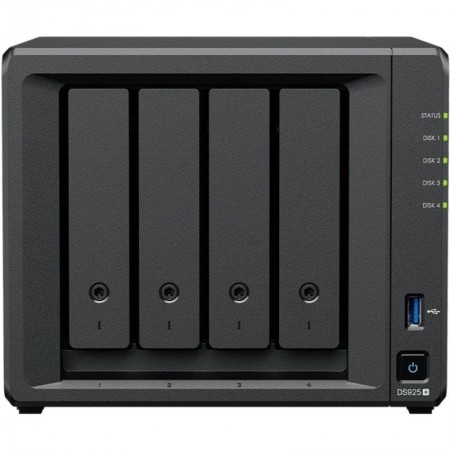 NAS Synology Diskstation DS925+/ 4 Bahías 3.5'- 2.5'/ 4GB DDR4/ Formato Torre
