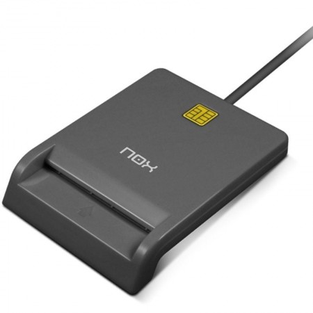 Lector de DNI y Tarjetas Nox Card ID/ USB 2.0/ Negro
