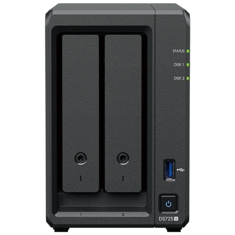 NAS Synology Diskstation DS725+/ 2 Bahías 3.5'- 2.5'/ 8GB DDR4/ Formato Torre